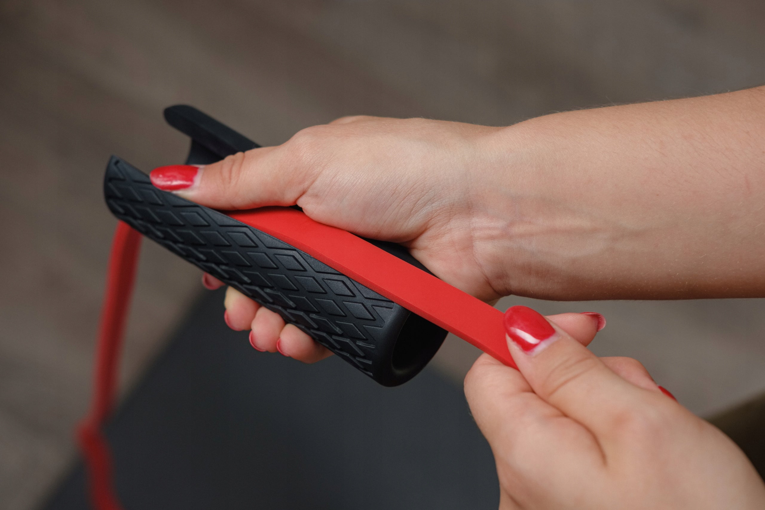Handles exercise rubber grips POWER BAND KUDDA / fat grip gripz for neck Width 40 mm
