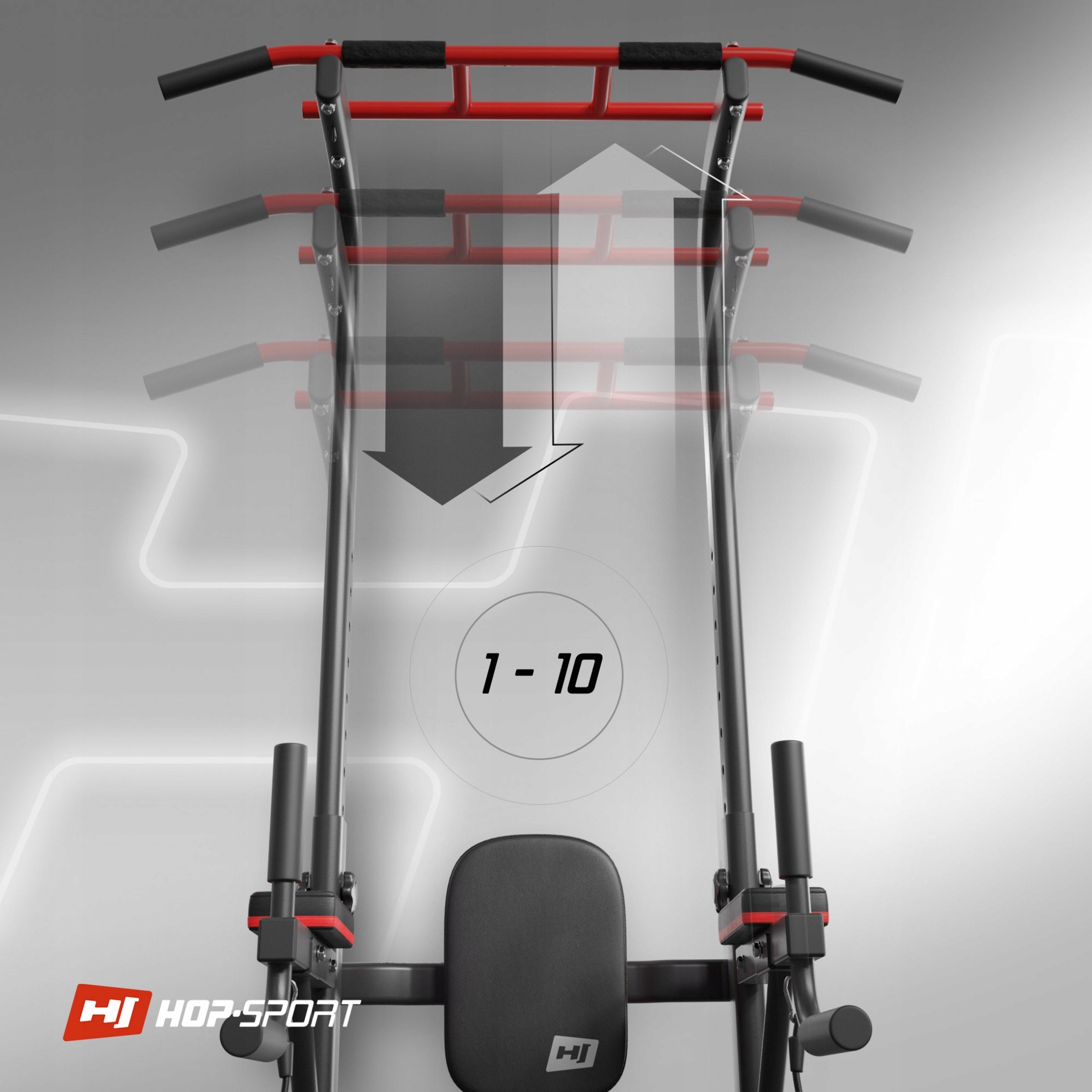 Handrails for abdominal muscle exercises with bar and expanders Hop Sport strong Kind parallel bars