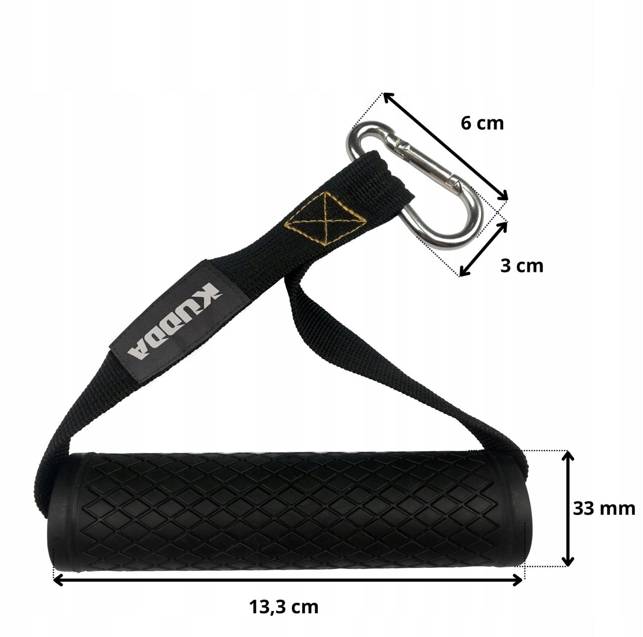 Hands with carabiner EKSPANDER KUDDA Brand KUDDA