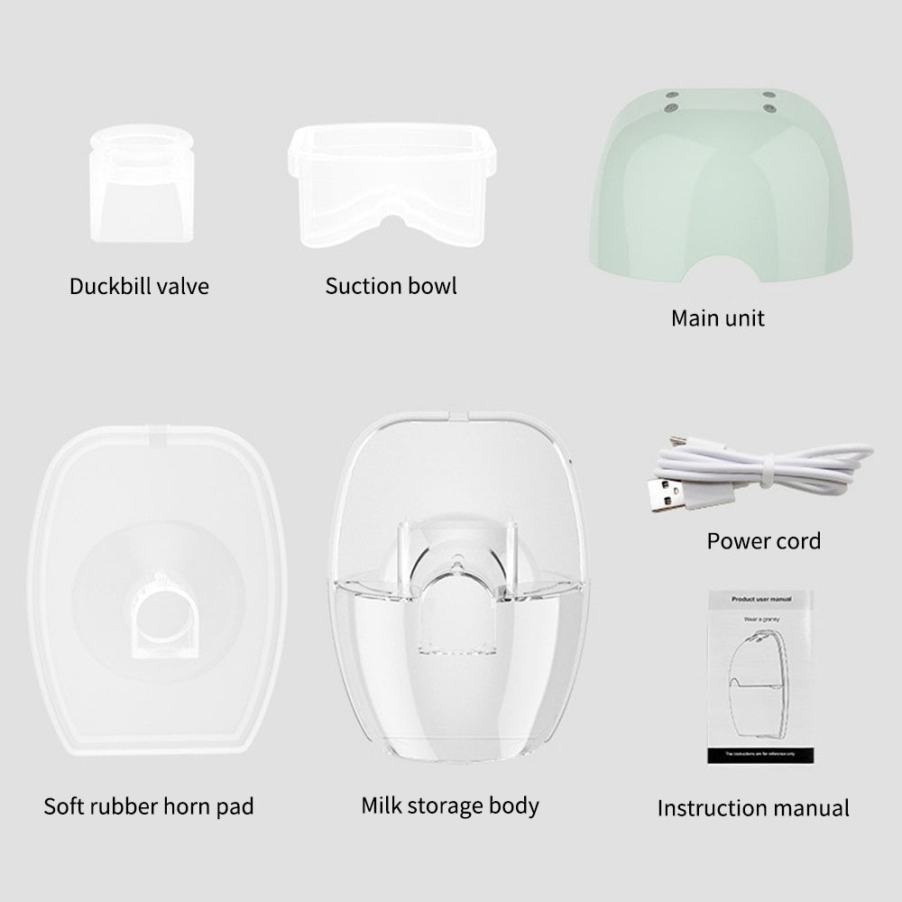 Hands without pump to carry electric breast pump light with G5 Medical device no