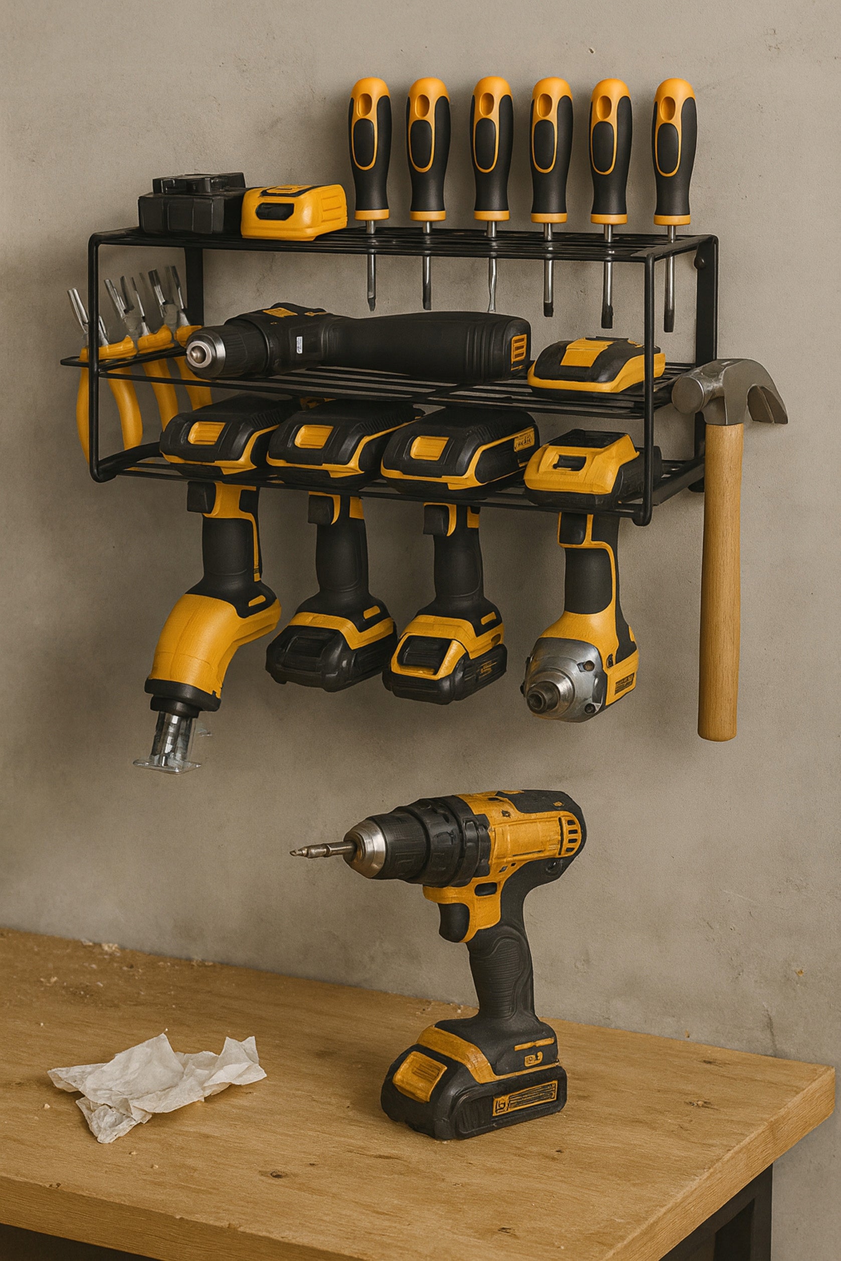 Hanger Organizer Workshop Tool Shelf Power Tools Metal Manufacturer code U1K wieszak na narzędzia organizer