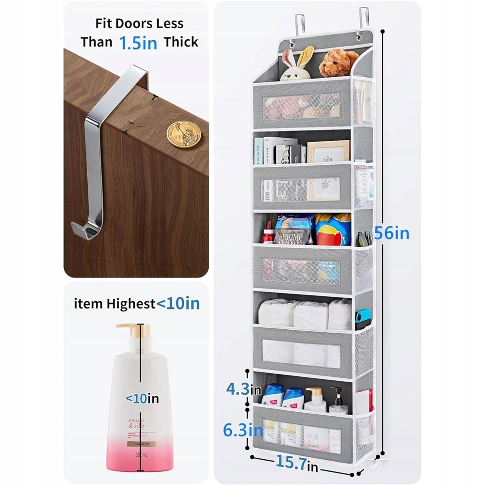 Hanging Door Organizer, 5 Shelves Organizer Hanging On Door Handbags Brand no brand