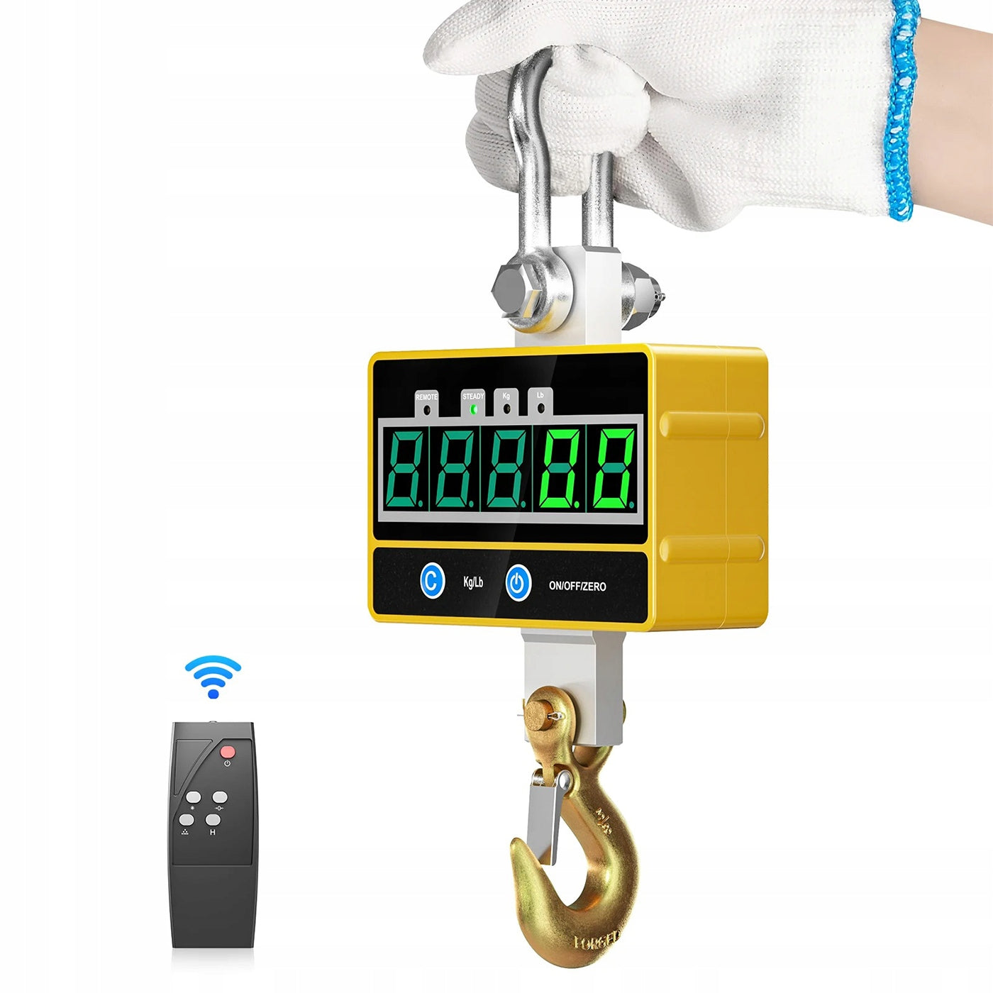 Hanging Scale 2000kg 2T Electronic Crane Remote Control Industrial Battery Packaging status original