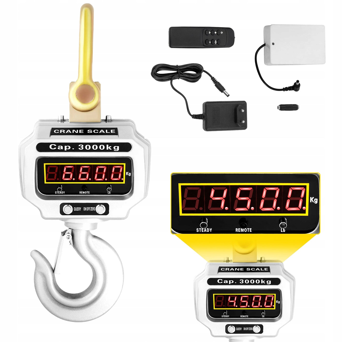 Hanging Scale 5000kg 5T Crane Electronic LCD Industrial Remote Control 5T
