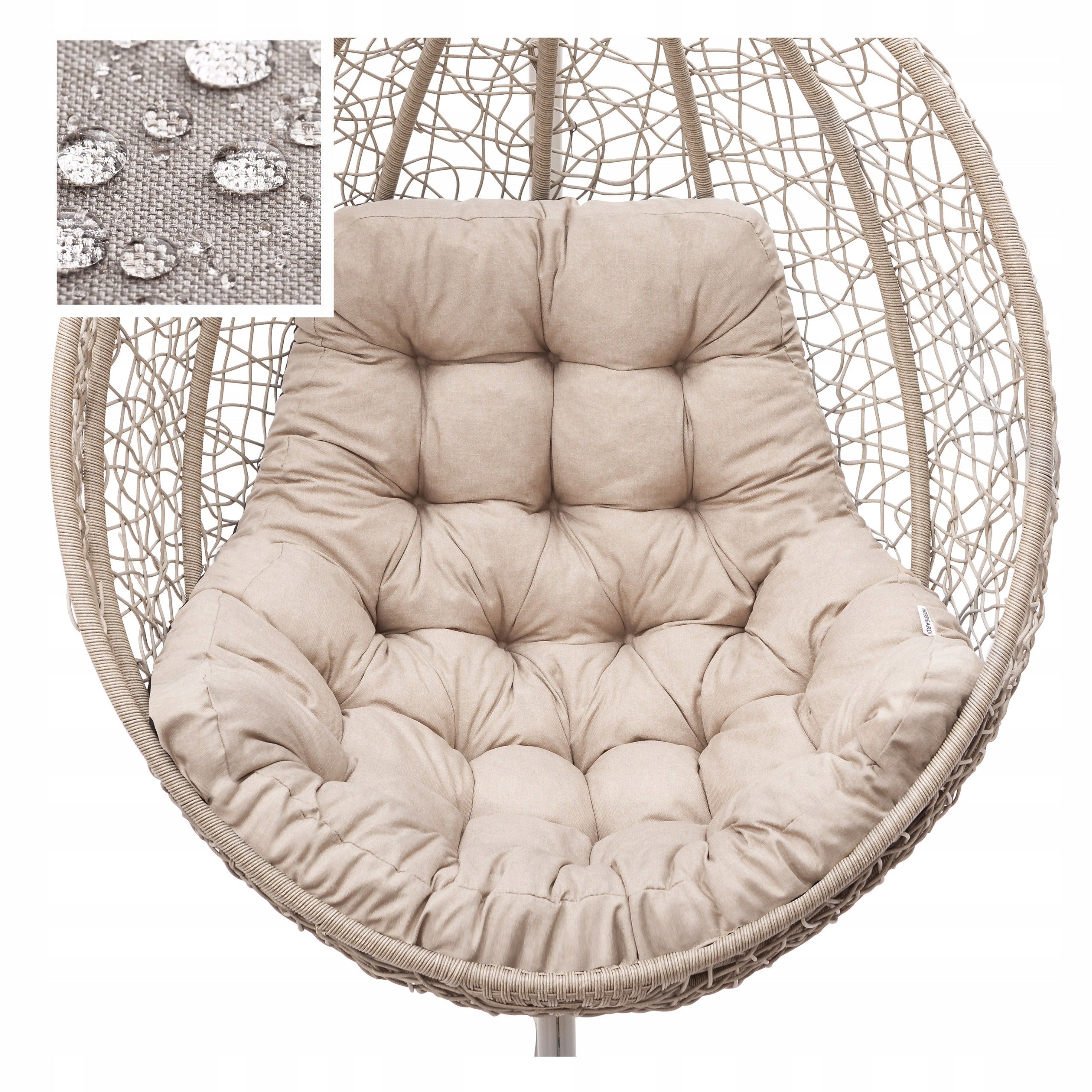Hanging Swing Cushion, Waterproof Chair Cushion Cocoon Nest