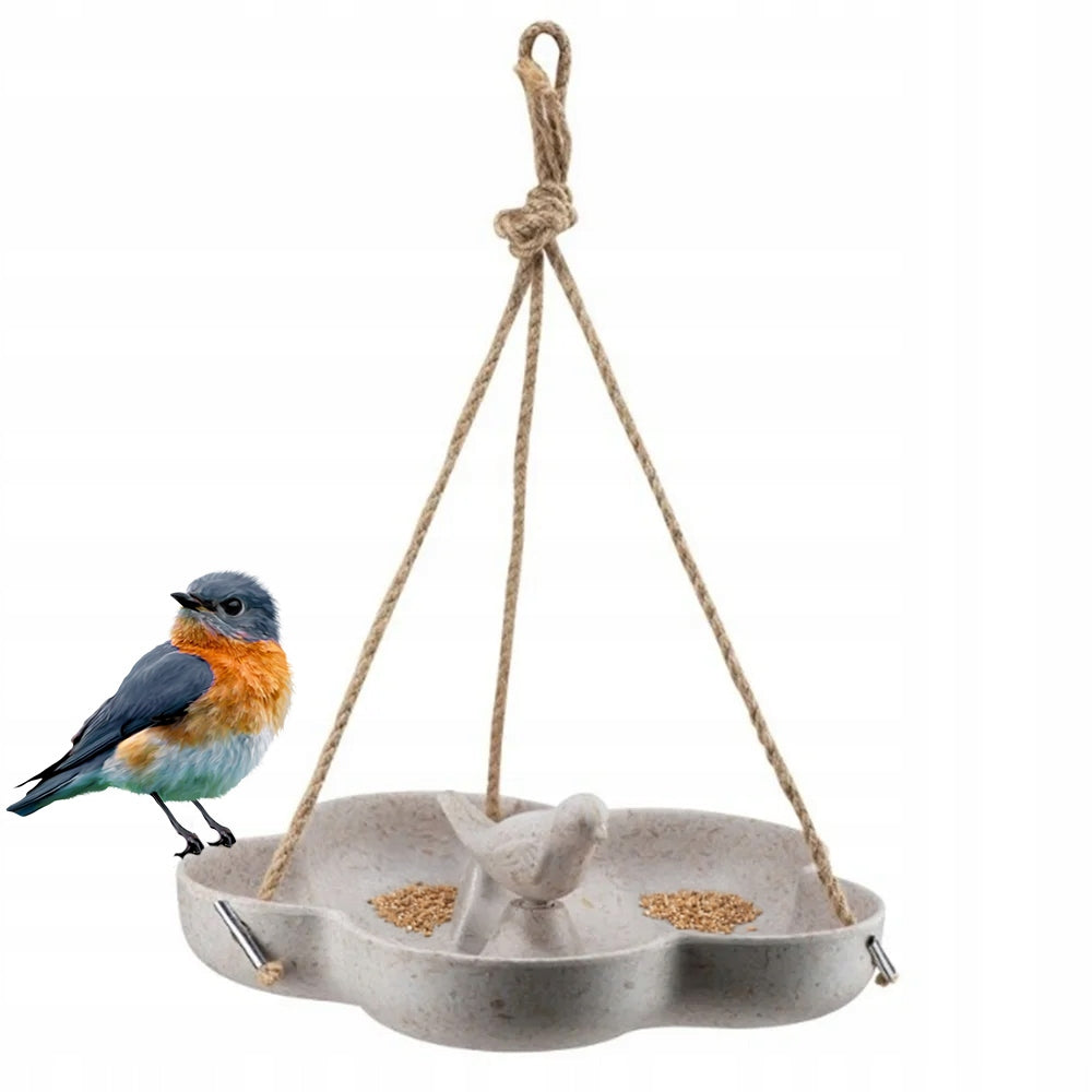 Hanging feeder eco 23 cm for birds with drinker for balcony and garden