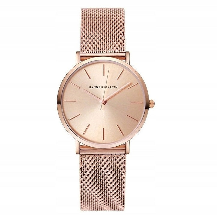 Hannah Martin women's watch gold mesh gift