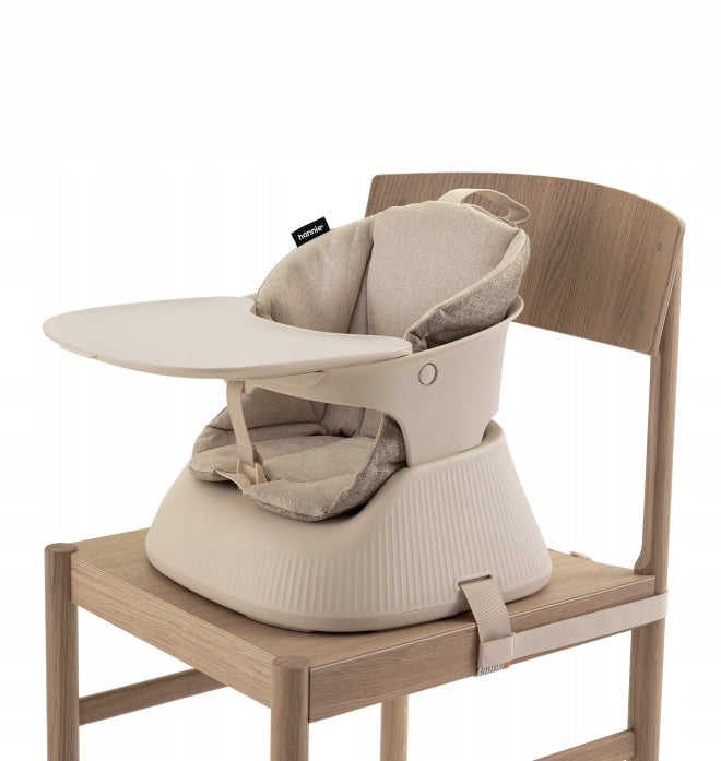 Hannie Portable Highchair - White Sand