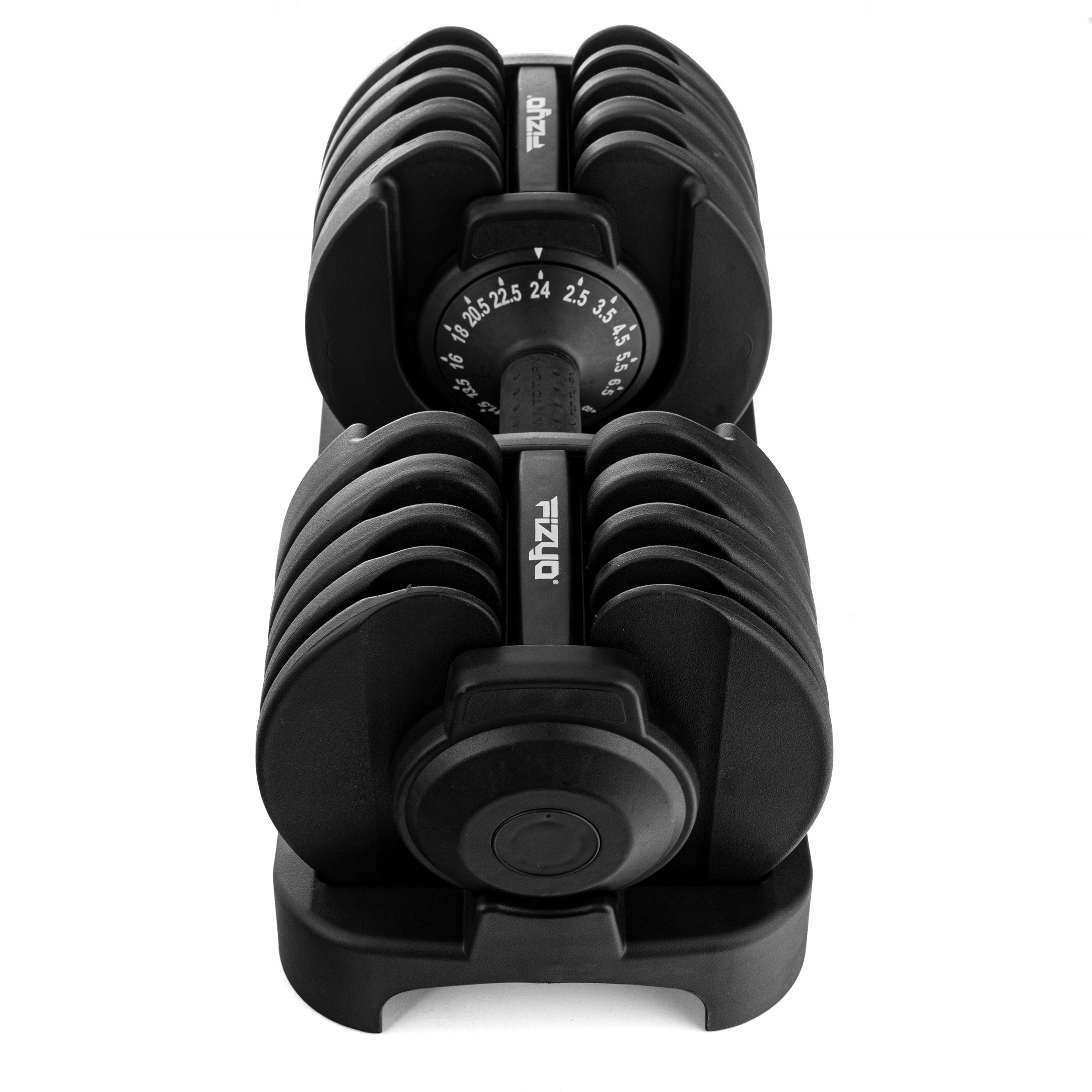 Hantel Adjustable Cast Iron Rubberized Dumbbell 2,5- 24kg Set 15in1 Fizyo Type adjustable