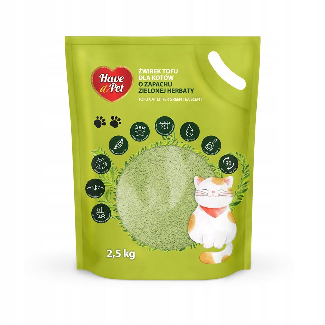 Hap cat litter Tofu Green Tea 2,5kg