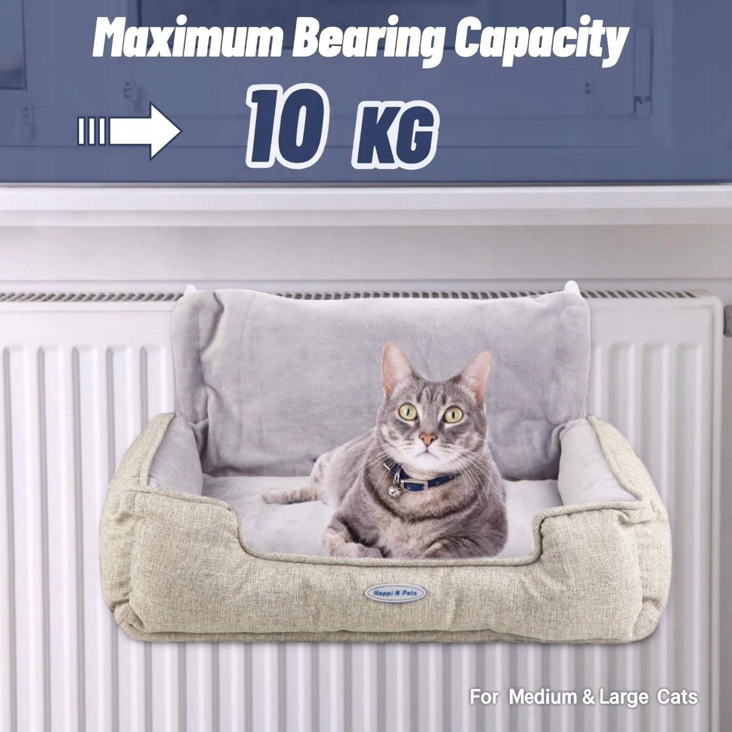 Happi N Pets Cat Hammock Bed for Heaters with Beige Mount Manufacturer code 65dł. x 36szer. x 27gr. cm