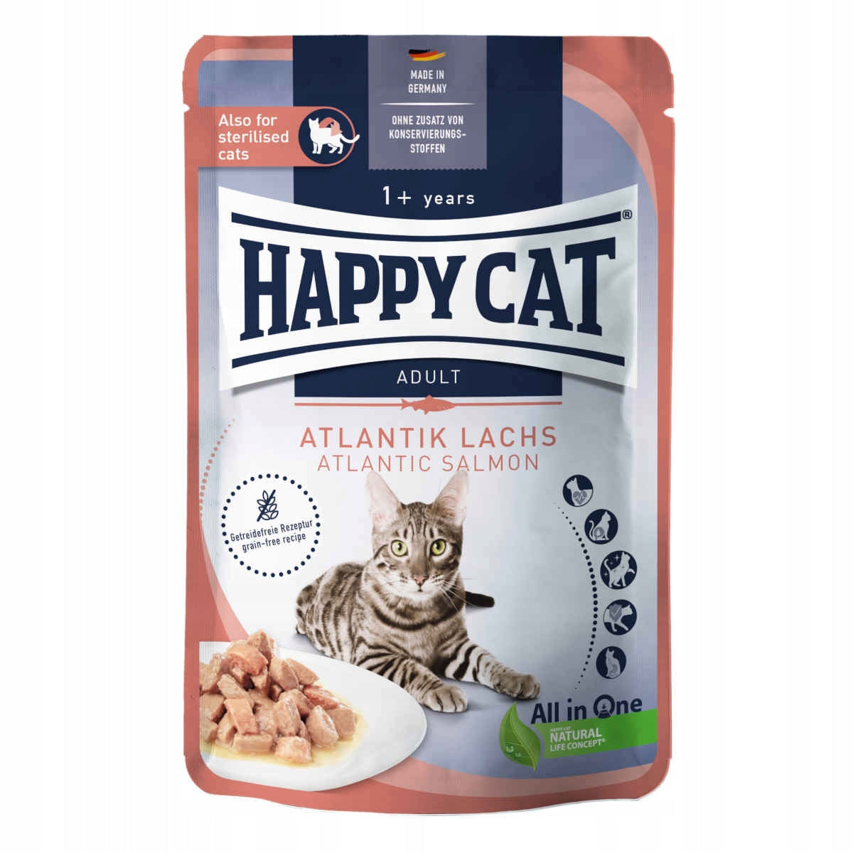 Happy Cat Culinary Atlantik-Lachs Salmon in Sauce 85g