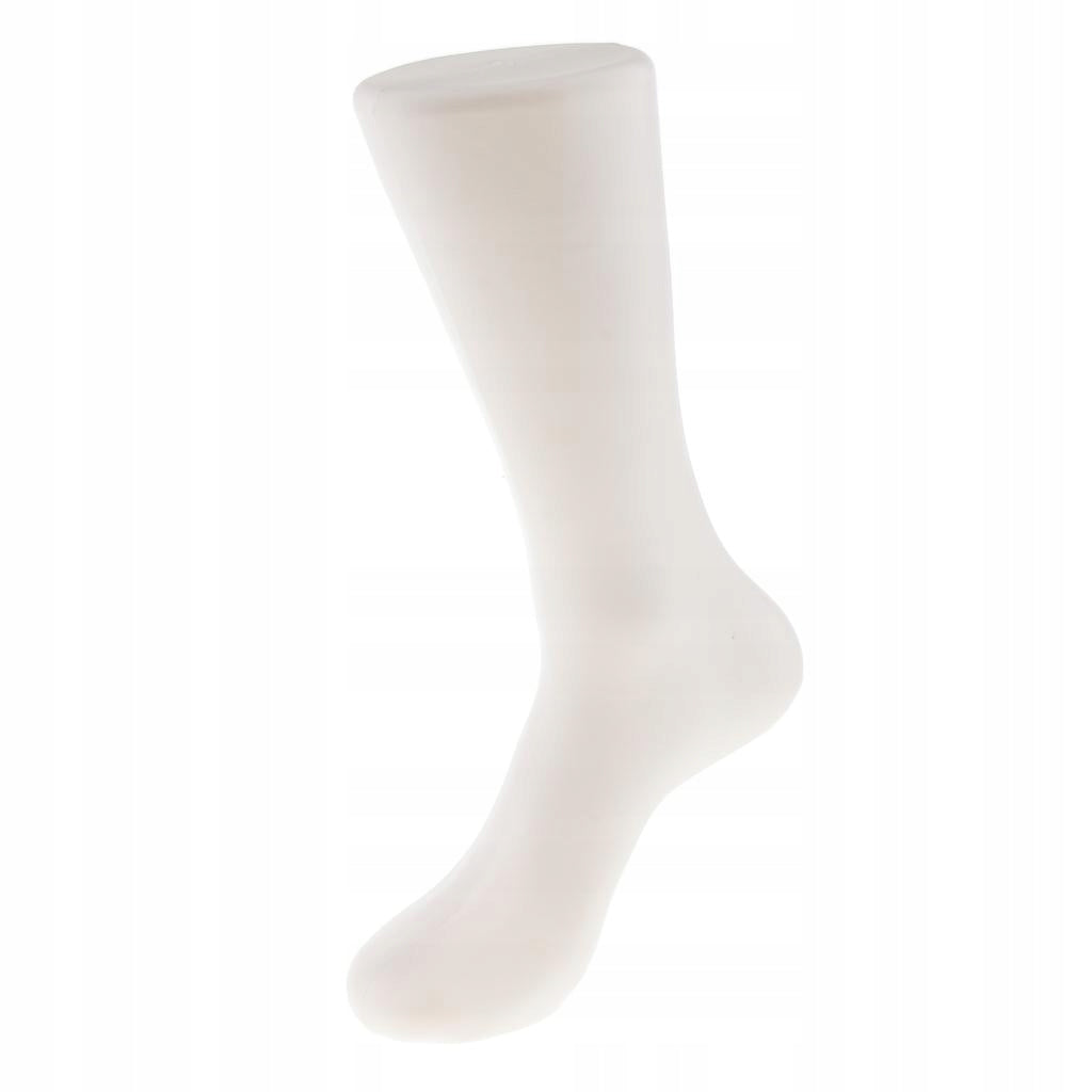 Hard Plastic Adult Feet Foot Model Shoes Sock Display Stand White Male Brand no brand