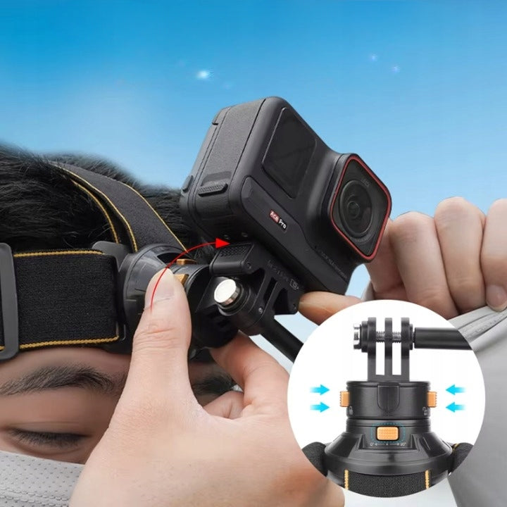 Harness Headband Magnetic Adjustment for GoPro Hero DJI Osmo Action Manufacturer code Magnetyczny Uchwyt z Klipsem na Głowę Sjcam