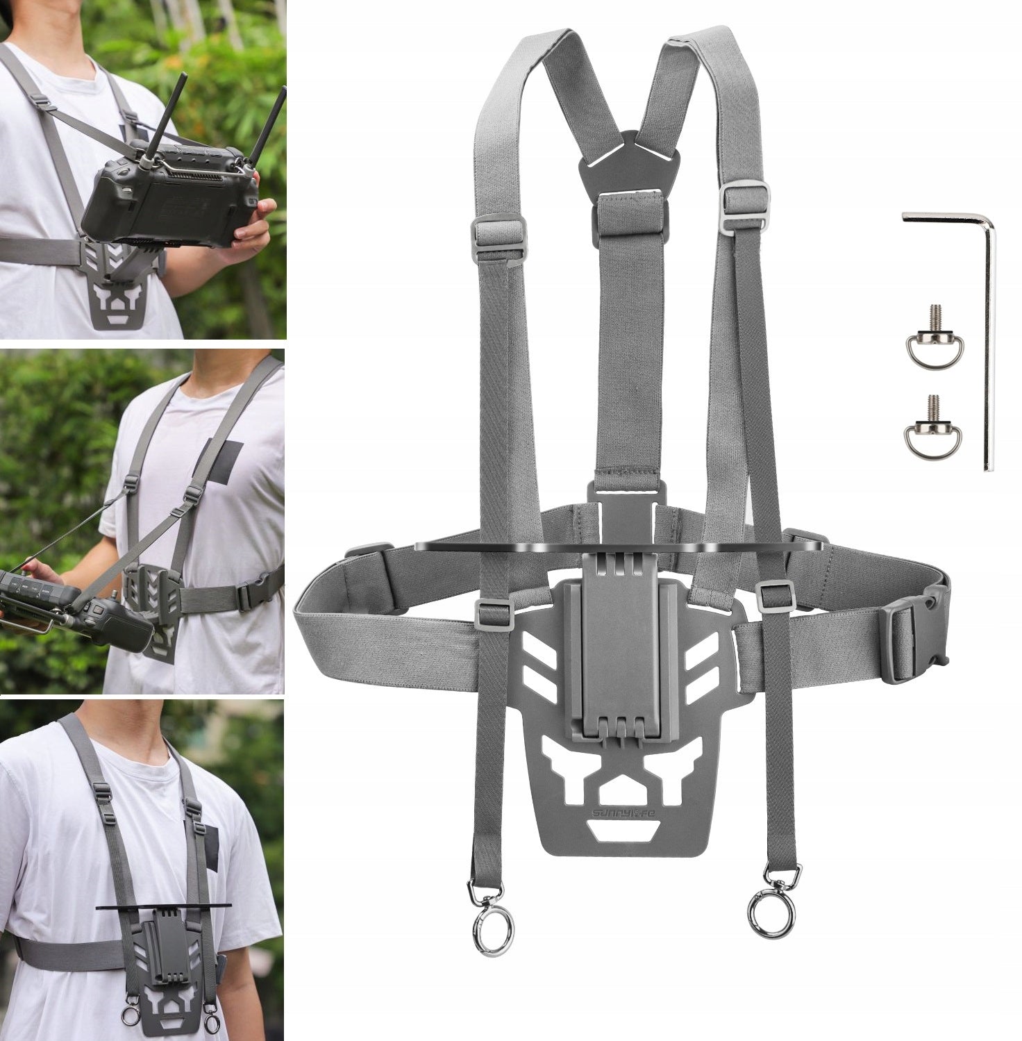 Harness Neck Strap Chest Mount for DJI RC PLUS Drone Remote Control