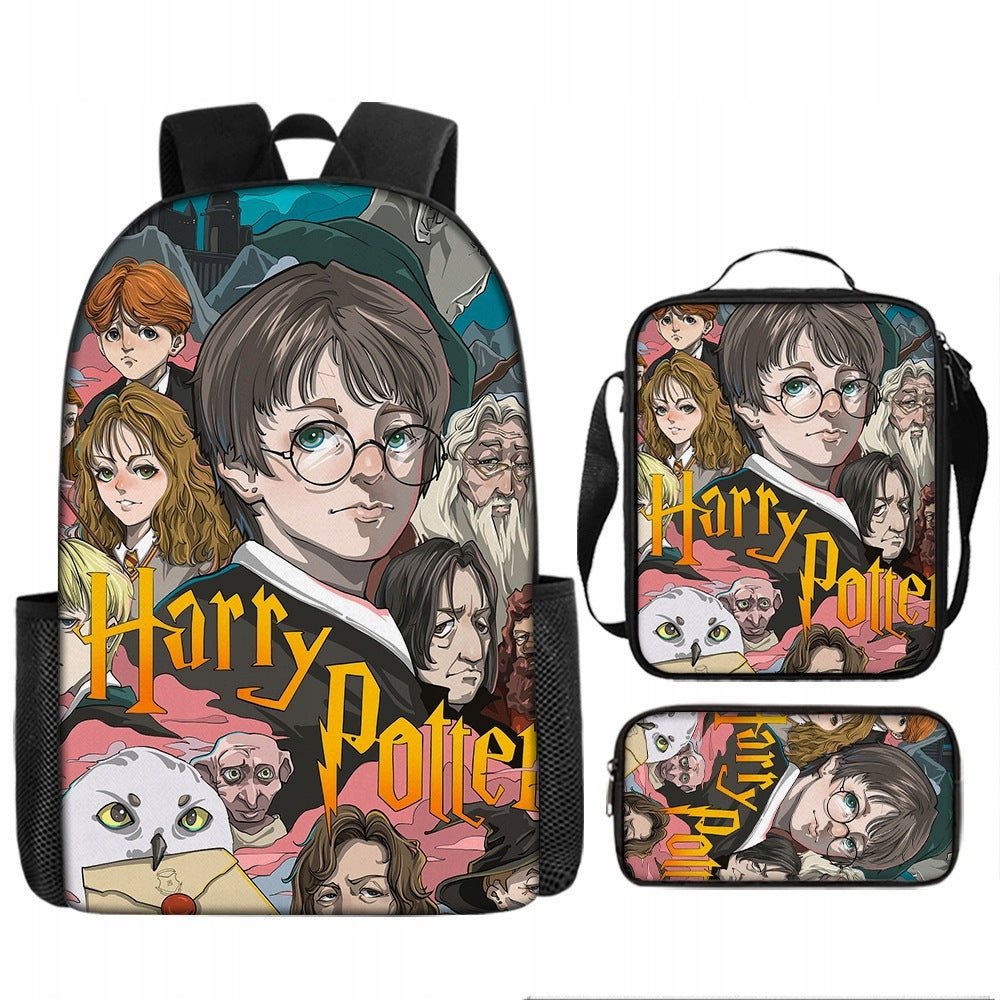Harry Potter SCHOOL BACKPACK SET A4 PENCIL CASE BAG high quality Packaging status original