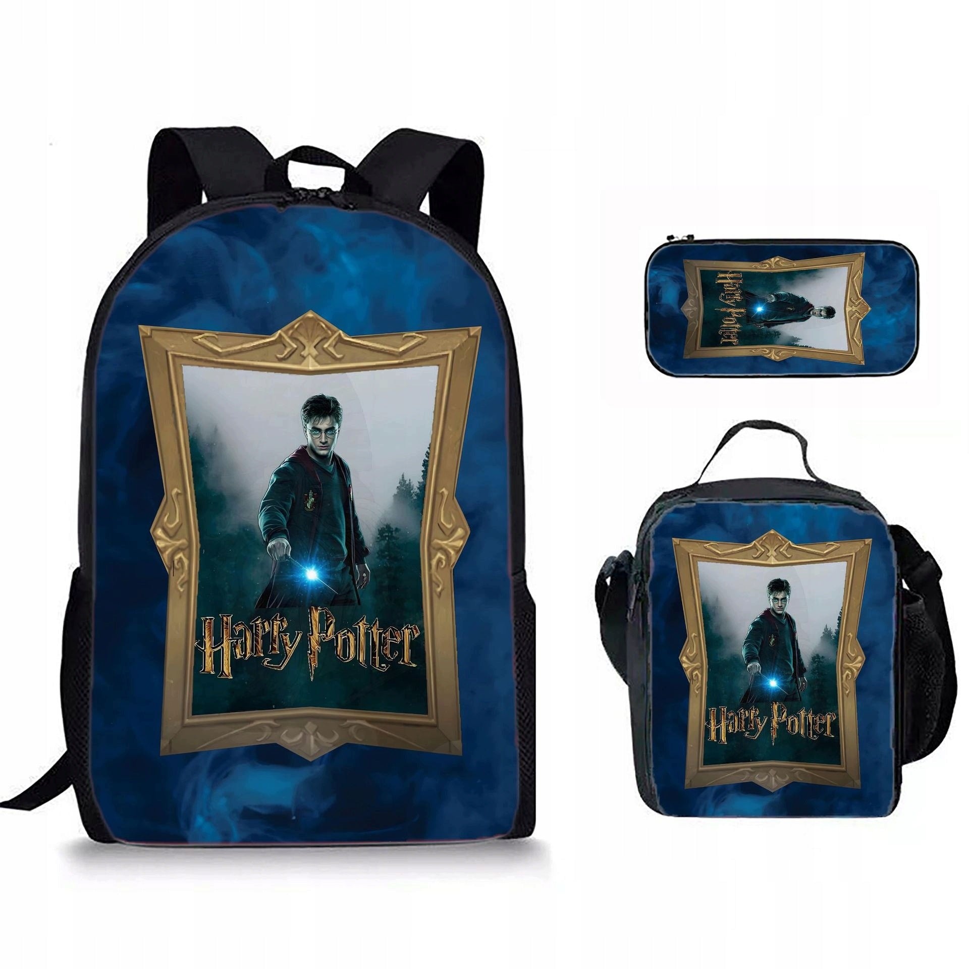 Harry Potter SCHOOL SET BACKPACK A4 PENCIL CASE BAG high quality Manufacturer code drey6tryhdfrg
