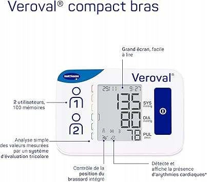 Hartmann Veroval shoulder electronic blood pressure monitor for hand Packaging status original