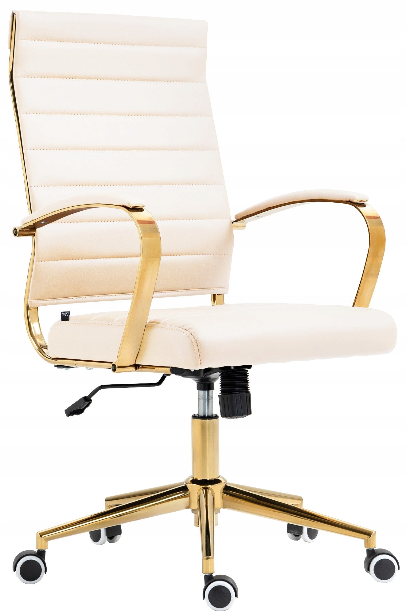 Havanna Faux Leather Office Chair, Cream
