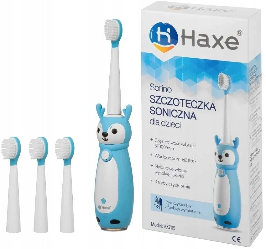 Haxe Sorino HX705 sonic toothbrush for children blue 1 pc.