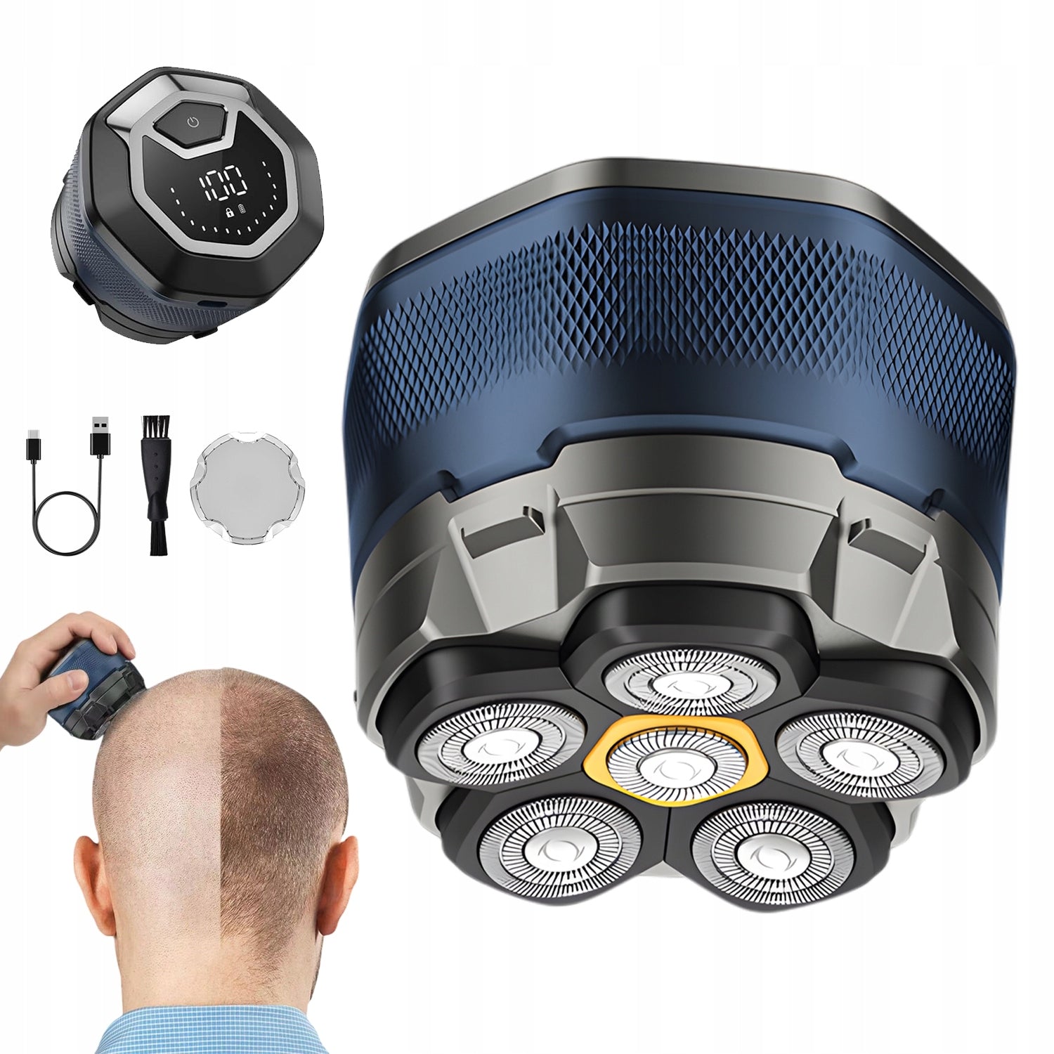 Head Shaver For Bald Men Electric Magnetic Shavers 6d Packaging status original