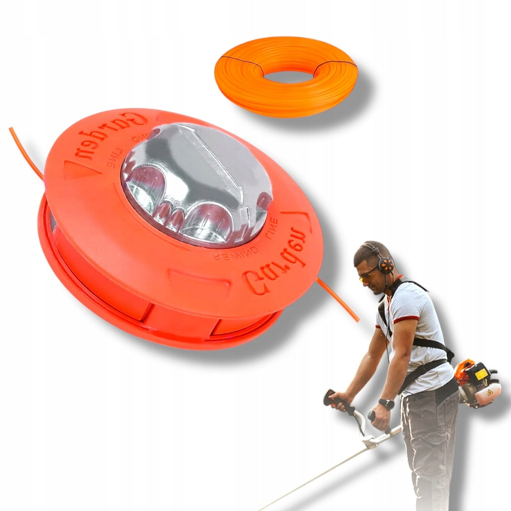 Head for Scythe Trimmer M10x1.25 Left Thread + Fishing Line 15m 2,4mm