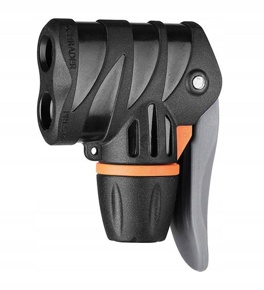 Head tip - clamp for a bicycle pump with an AV / DV / FV valve
