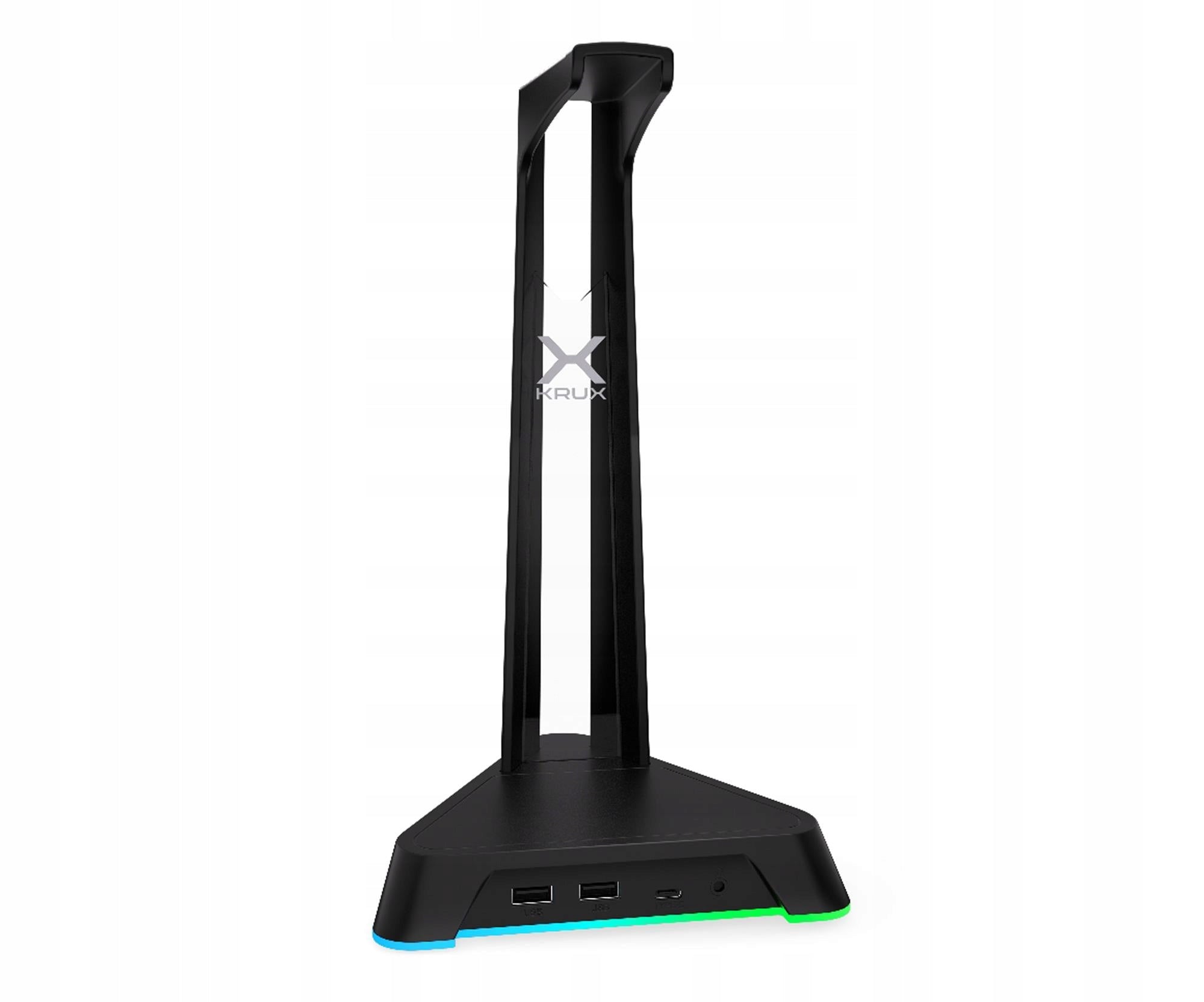 Headphone stand KRUX Rivt, ARGB backlight, HUB 2xUSB A, 1xUSB type C Manufacturer code KRXG003
