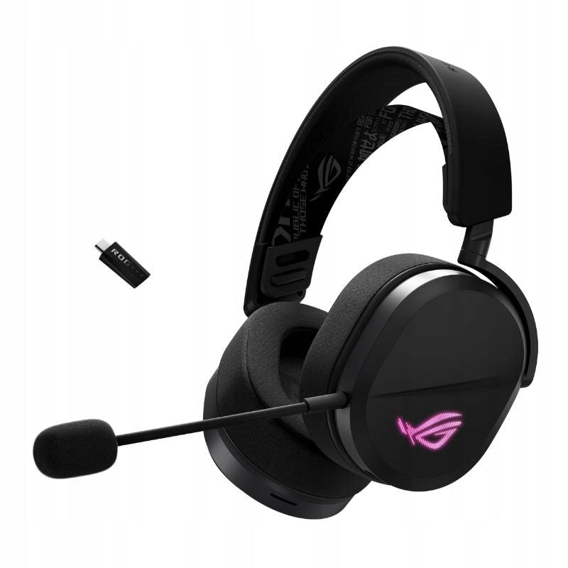 Headphones Asus ROG Pelta Black Bluetooth or wireless 2.4GHz ARGB