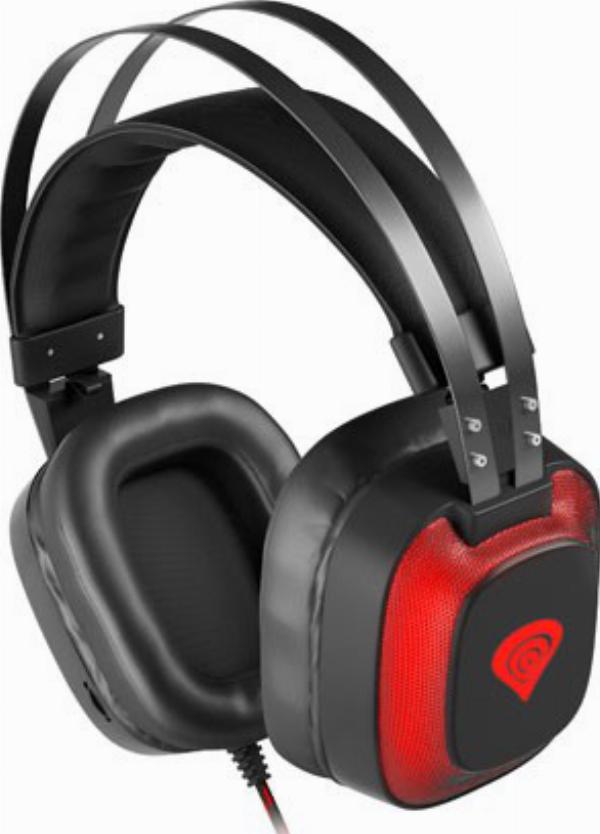 Headphones Genesis Radon 720 7.1 USB black for gamers with microphone Model other