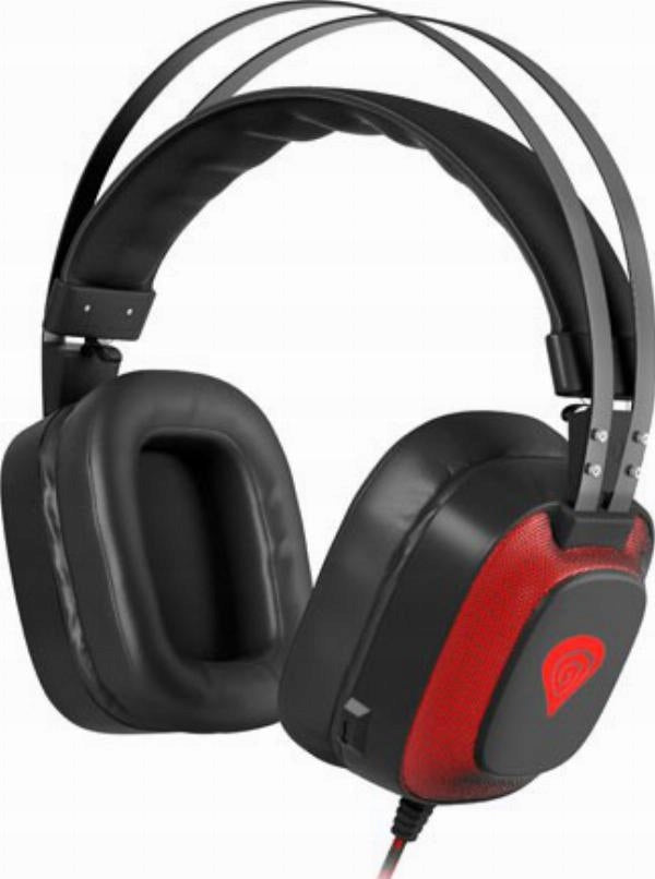 Headphones Genesis Radon 720 7.1 USB black for gamers with microphone