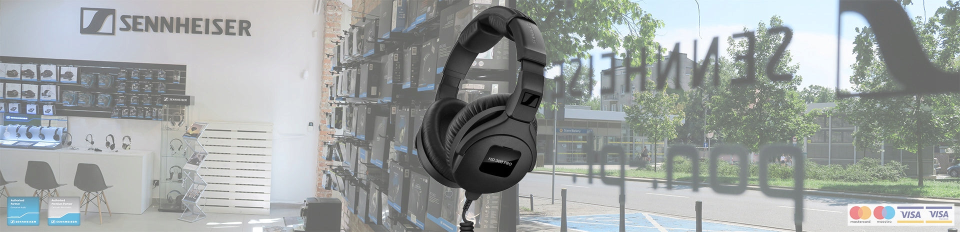 Headphones SENNHEISER HD 300 PRO 123dB 64 Ohm 6-25000Hz + ADAPTER 6.3mm Brand Sennheiser