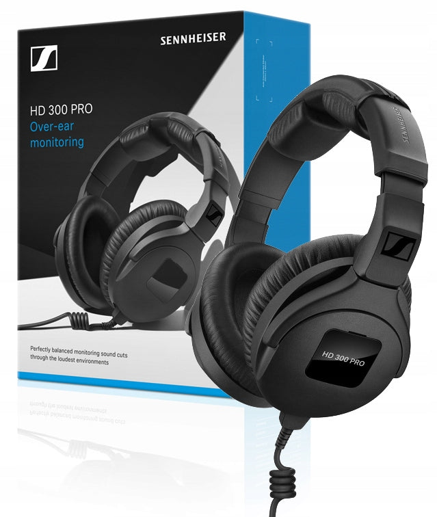 Headphones SENNHEISER HD 300 PRO 123dB 64 Ohm 6-25000Hz + ADAPTER 6.3mm