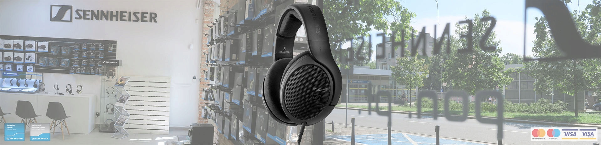 Headphones SENNHEISER HD 400 PRO 110dB 120 Ohm 6-38000Hz +6.3mm ADAPTER Packaging status original