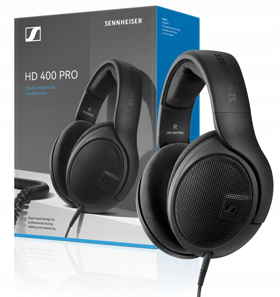 Headphones SENNHEISER HD 400 PRO 110dB 120 Ohm 6-38000Hz +6.3mm ADAPTER