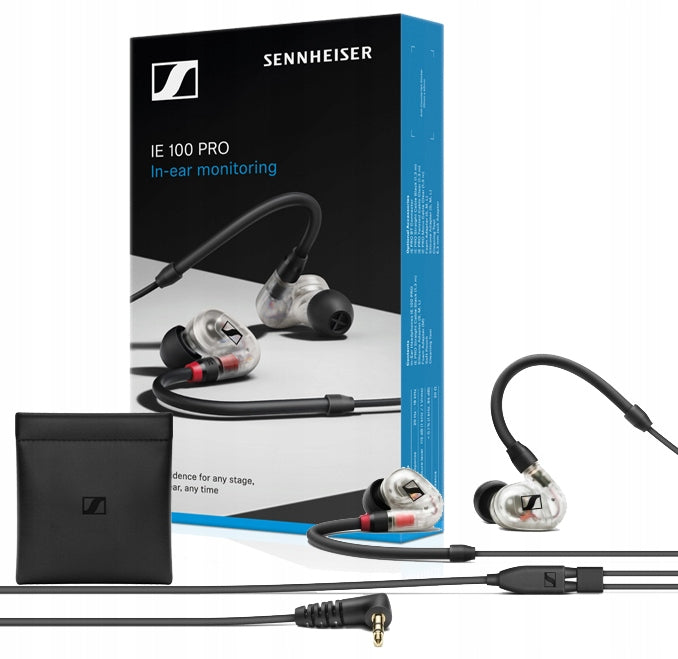 Headphones SENNHEISER IE 100 PRO CLEAR 115dB 20 Ohm 20-18000Hz + CASE