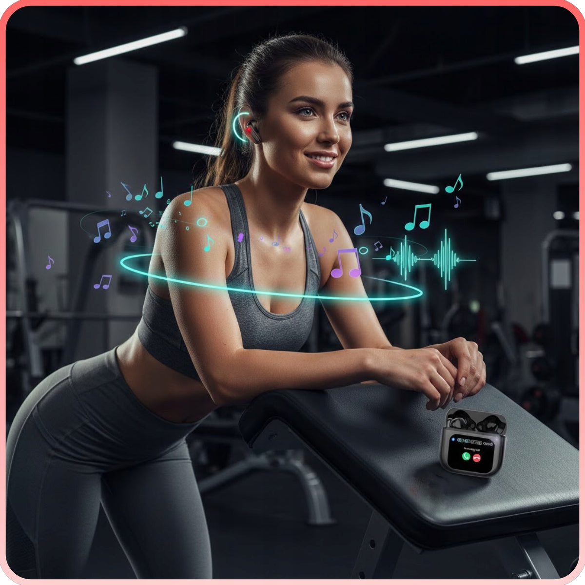 Headphones WIRELESS In-Ear Microphone USB-C TOUCH SCREEN Manufacturer code DRMZ QuantumSound 360