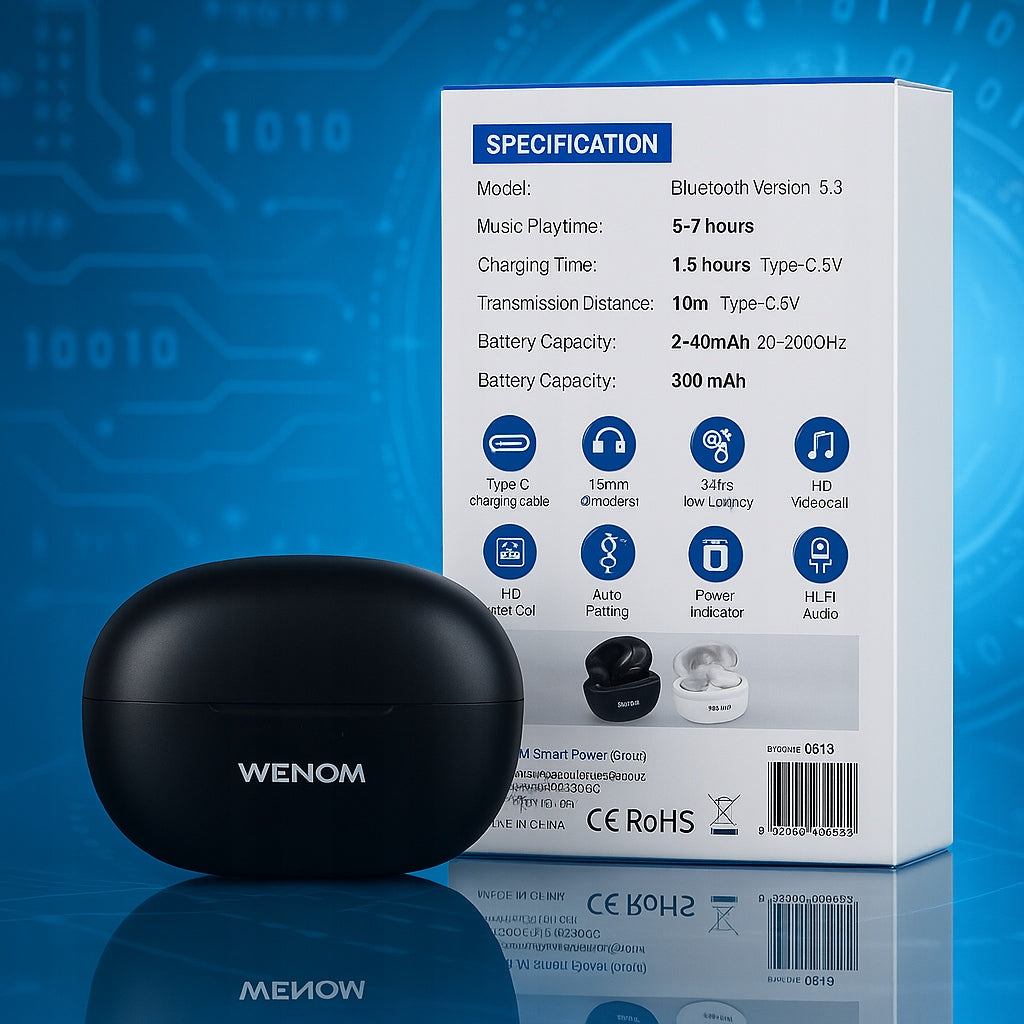 Headphones Wireless In-Ear USB Bluetooth Cable 5.3 SPE-13 Sports Manufacturer code Wenom SPE-13