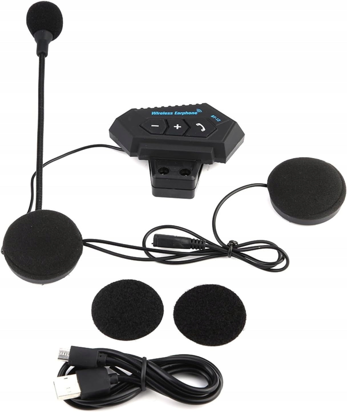 Headphones for motorcycle helmet VOBOR Bluetooth 4.1 microphone 8h