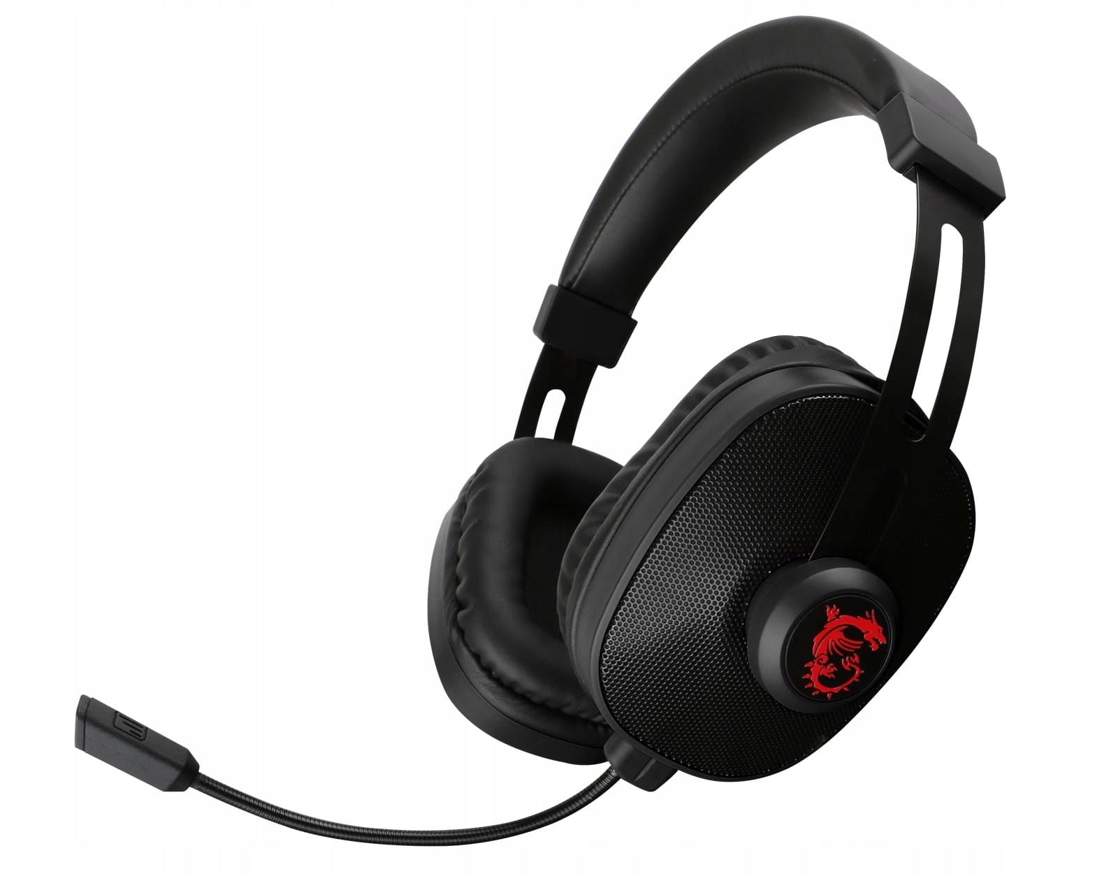Headphones with Microphone MSI S BOX Black On-Ear 105dB Packaging status original