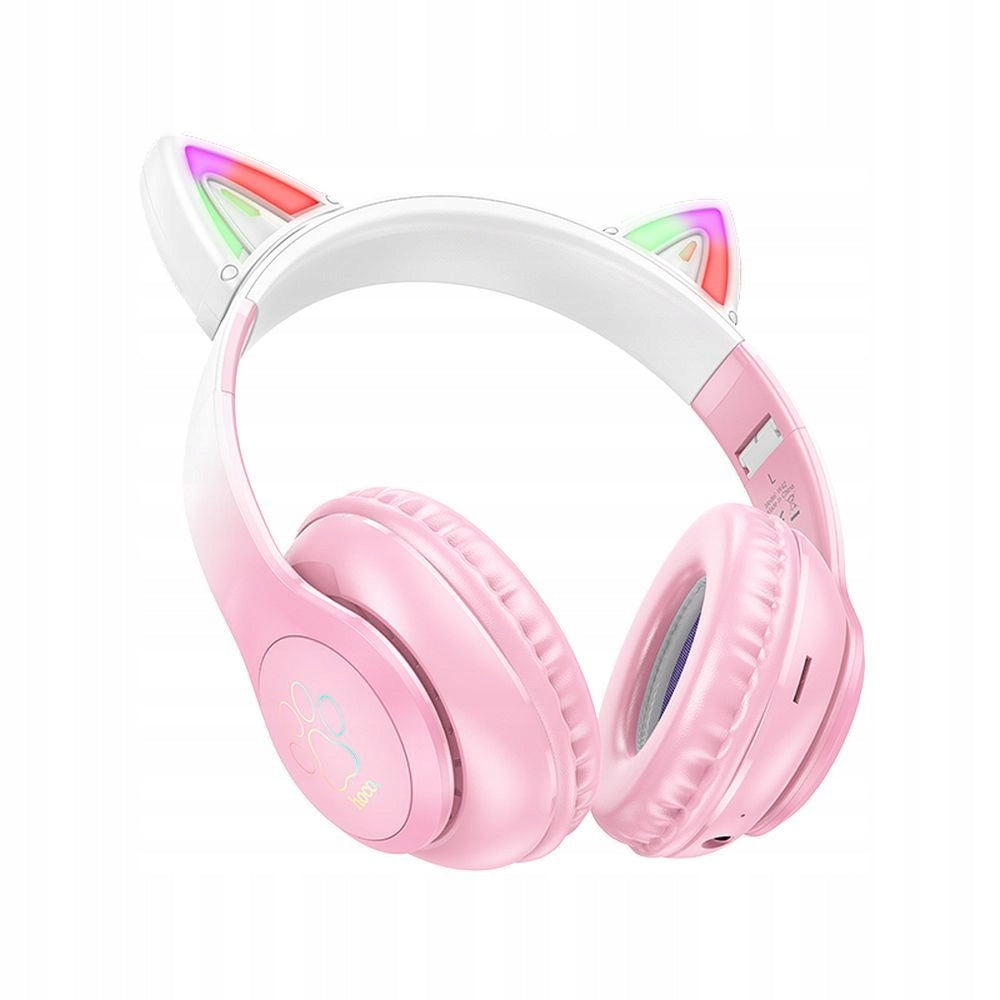 Headset Headphones HOCO W42 Cat Ears Cherry Blossom MegaBAS Birthday Gift Manufacturer code 6931474795847