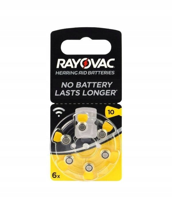Hearing Aid Batteries 10 6pcs RAYOVAC PR70 1.45V Acoustic