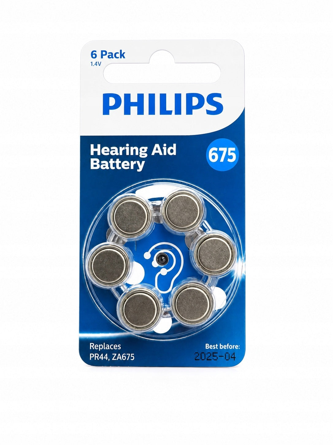 Hearing Aid Batteries 6pcs Philips 1.4V