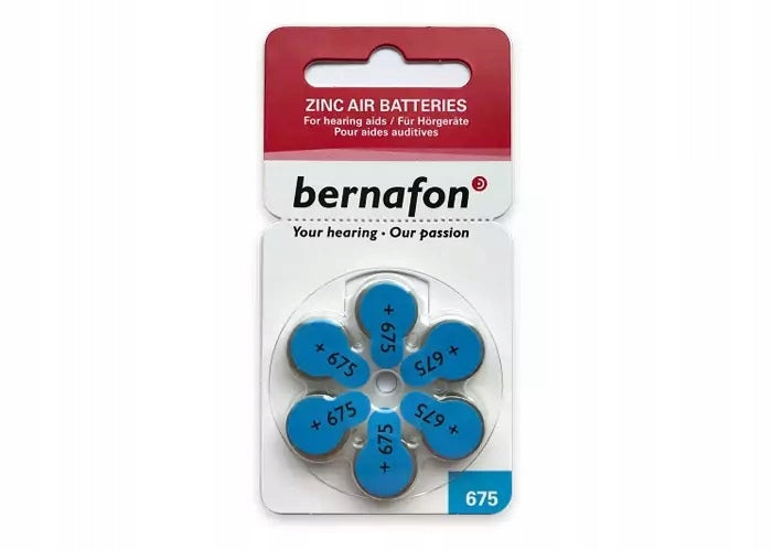 Hearing Aid Batteries Bernafon 675 - 30pcs