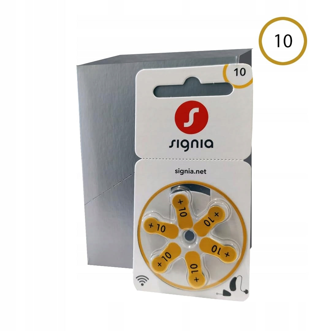 Hearing Aid Batteries Blister 10x 6pcs 1,45V 10 PR70 Signia Varta Medical device no