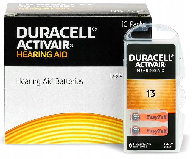 Hearing Aid Batteries Duracell 13 PR48 ActivAir 36 pcs Medical device yes