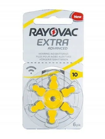 Hearing Aid Batteries RAYOVAC 10 60pcs Batteries included yes