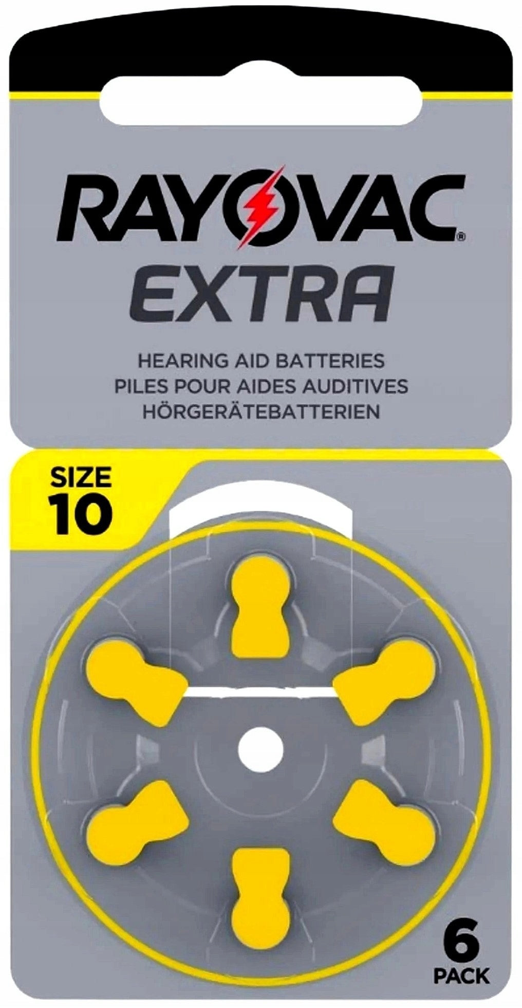 Hearing Aid Batteries RAYOVAC 10 MF PR70 ZincAir 6pcs.