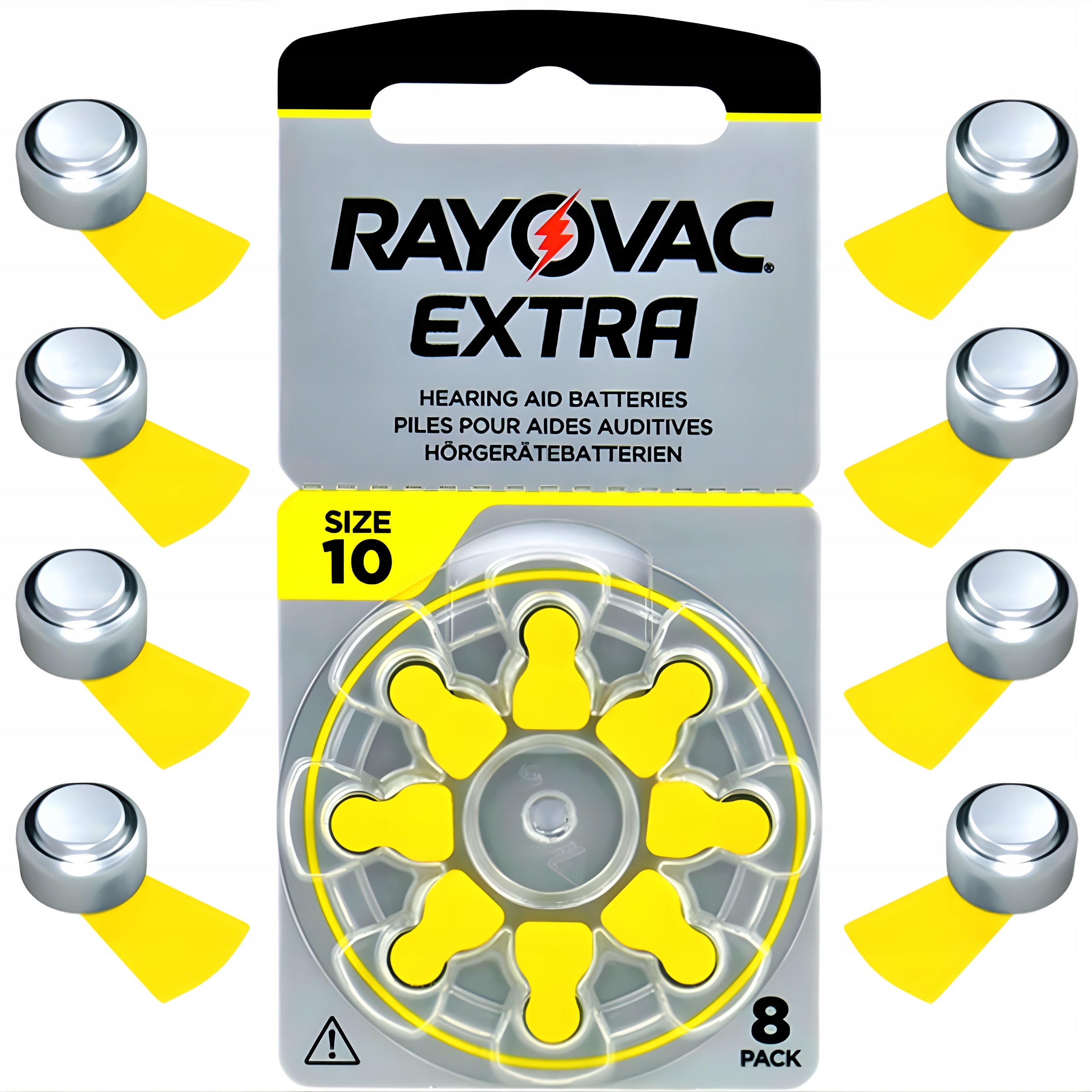 Hearing Aid Batteries RAYOVAC 10 - PR70 EXTRA - 8 Pack