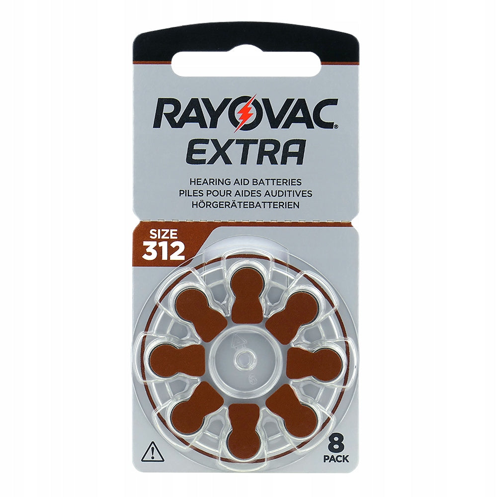 Hearing Aid Batteries - RAYOVAC EXTRA - 312 / PR41 - 80 pieces Packaging status original
